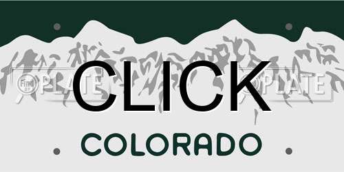 CLICK Colorado License Plate