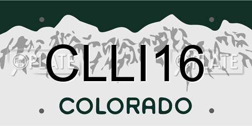 CLLI16 Colorado License Plate