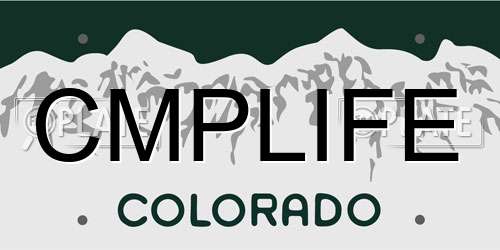 CMPLIFE Colorado License Plate