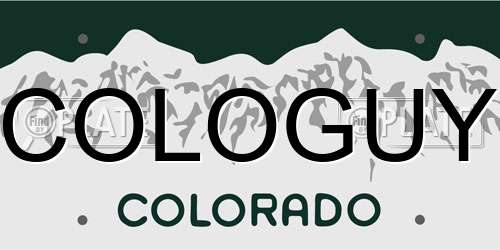 COLOGUY Colorado License Plate