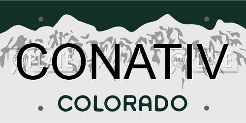 CONATIV Colorado License Plate