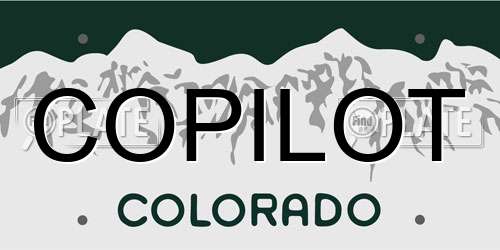 COPILOT Colorado License Plate
