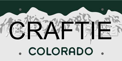 CRAFTIE Colorado License Plate