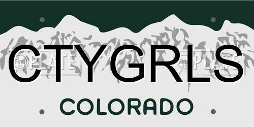 CTYGRLS Colorado License Plate