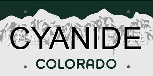 CYANIDE Colorado License Plate