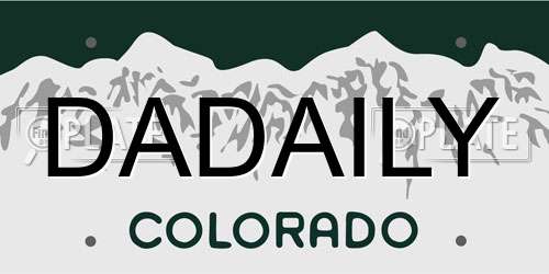DADAILY Colorado License Plate