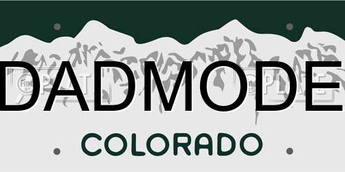 DADMODE Colorado License Plate
