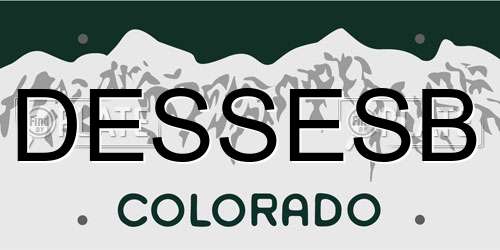 DESSESB Colorado License Plate