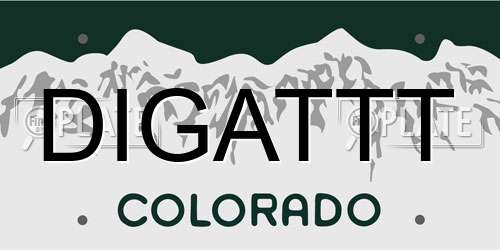 DIGATTT Colorado License Plate