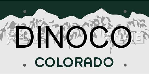DINOCO Colorado License Plate