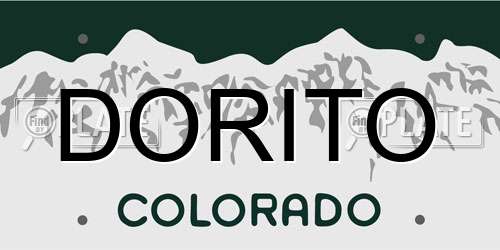DORITO Colorado License Plate