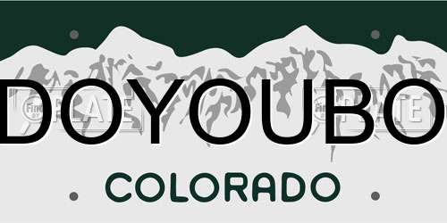 DOYOUBO Colorado License Plate