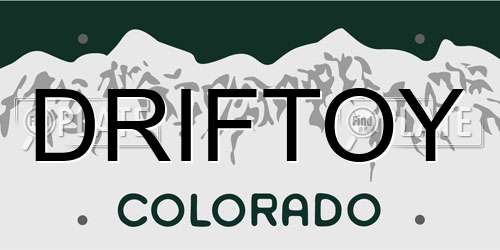 DRIFTOY Colorado License Plate