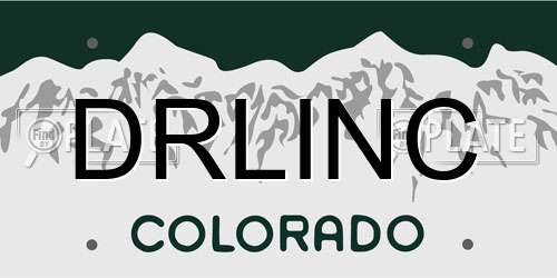 DRLINC Colorado License Plate