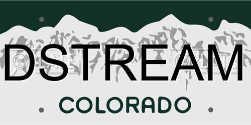 DSTREAM Colorado License Plate