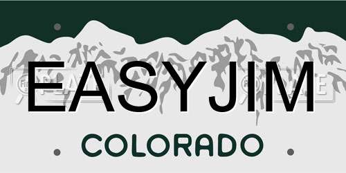 EASYJIM Colorado License Plate