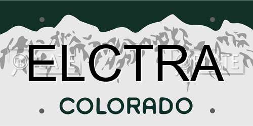 ELCTRA Colorado License Plate