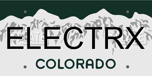 ELECTRX Colorado License Plate