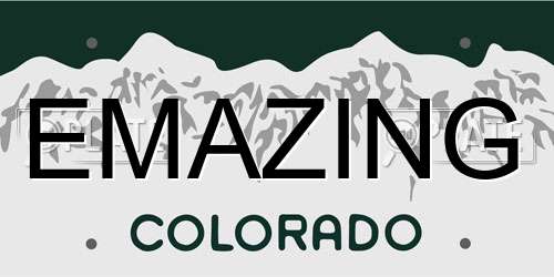 EMAZING Colorado License Plate