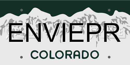 ENVIEPR Colorado License Plate