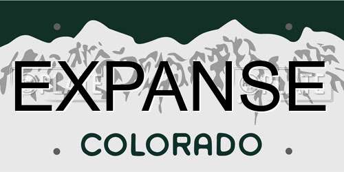 EXPANSE Colorado License Plate