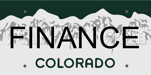 FINANCE Colorado License Plate