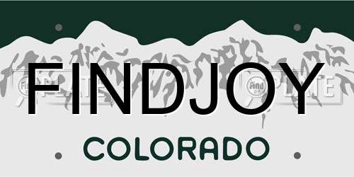 FINDJOY Colorado License Plate