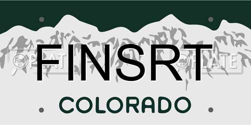 FINSRT Colorado License Plate