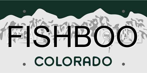 FISHBOO Colorado License Plate
