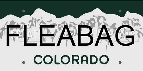 FLEABAG Colorado License Plate