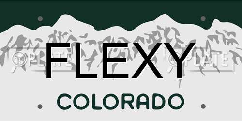 FLEXY Colorado License Plate