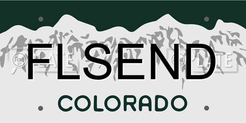 FLSEND Colorado License Plate