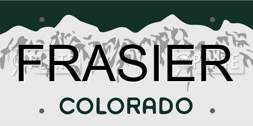 FRASIER Colorado License Plate