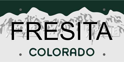 FRESITA Colorado License Plate