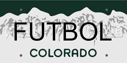 FUTBOL Colorado License Plate