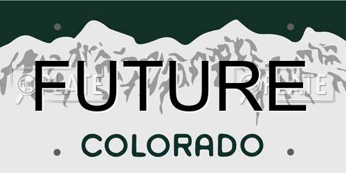 FUTURE Colorado License Plate