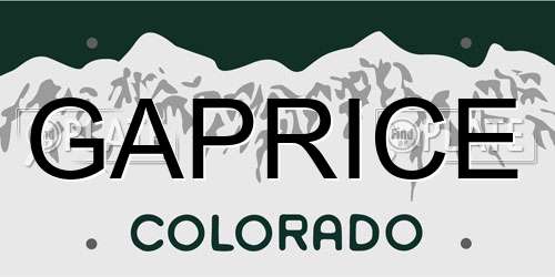 GAPRICE Colorado License Plate