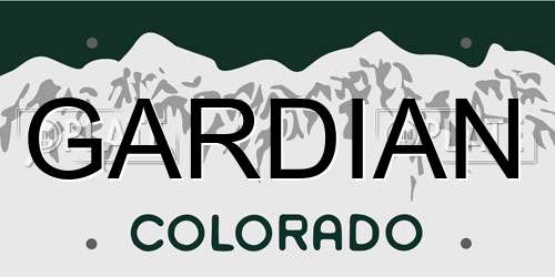 GARDIAN Colorado License Plate