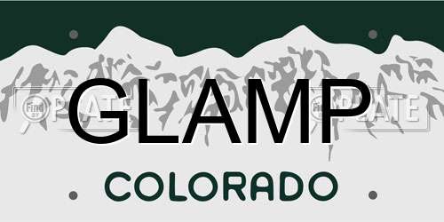 GLAMP Colorado License Plate