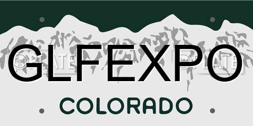GLFEXPO Colorado License Plate