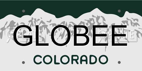 GLOBEE Colorado License Plate