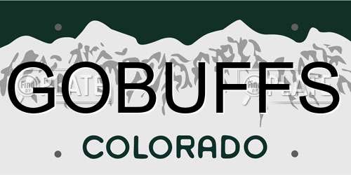 GOBUFFS Colorado License Plate