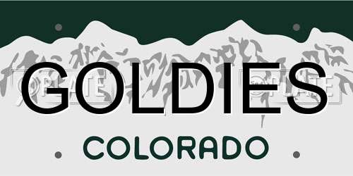 GOLDIES Colorado License Plate