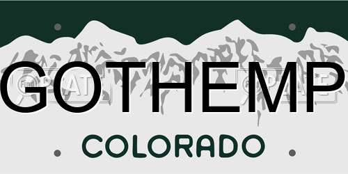 GOTHEMP Colorado License Plate