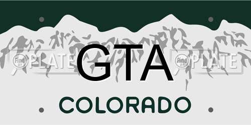 GTA Colorado License Plate