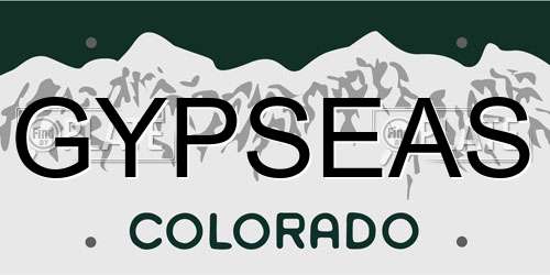 GYPSEAS Colorado License Plate