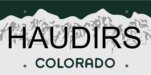 HAUDIRS Colorado License Plate