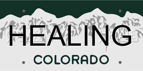 HEALING Colorado License Plate