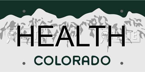 HEALTH Colorado License Plate
