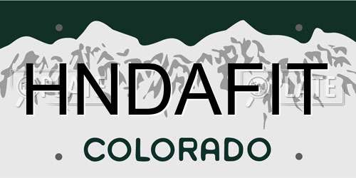 HNDAFIT Colorado License Plate